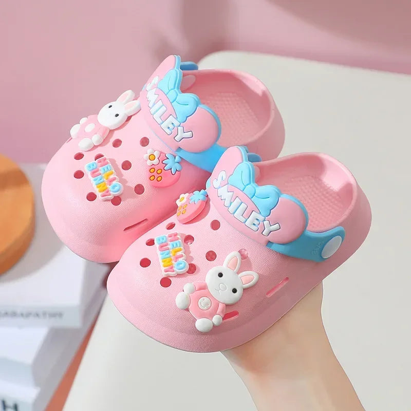 Slippers Baby Shoe Sandals Mules Breathable Boys Girls Sandals with Soft Sole for Indoor Outdoor Activities and Anti-Slip Design - TiniLoom