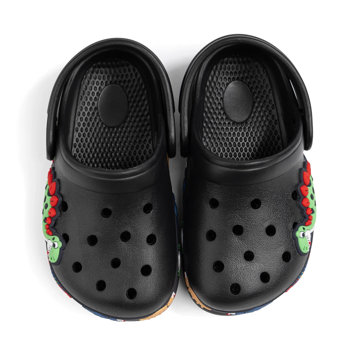 Toddler Girls Boys Flat Heel Sandals Cute Cartoons Unicorn Truck Dinosaur Hole Shoes Beach Water Sports Soft Anti-slip Sole Mule - TiniLoom
