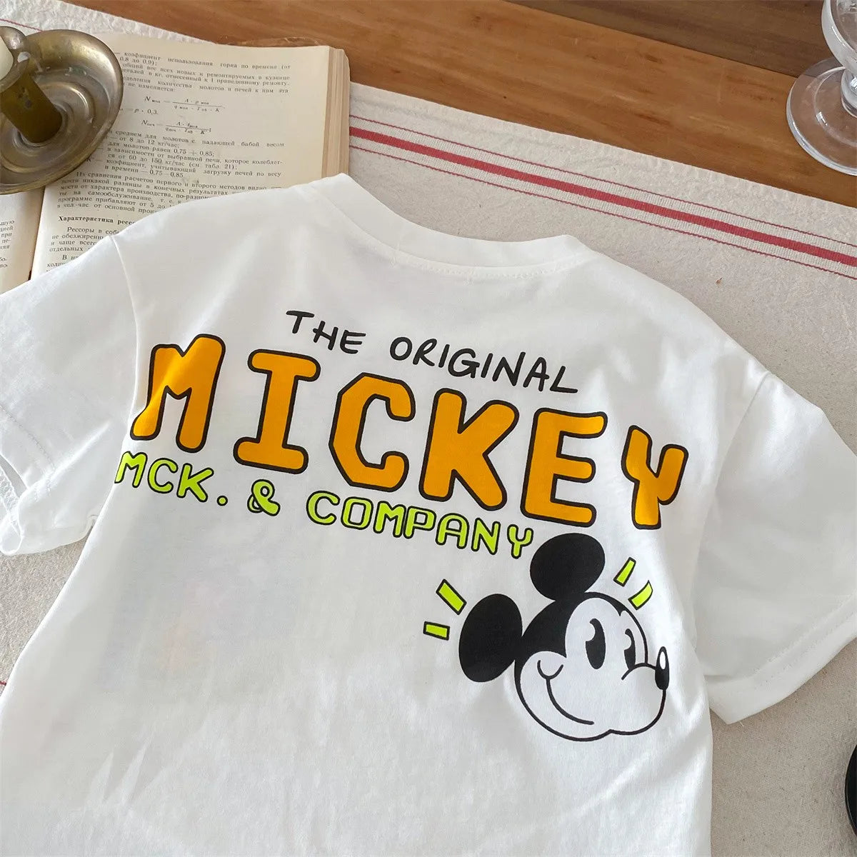 Mickey Kids Clothing Tees Summer Printed Cartoon Fashion Short Sleeve Boys T-shirt Popular Design Children's T Shirts Crewneck - TiniLoom