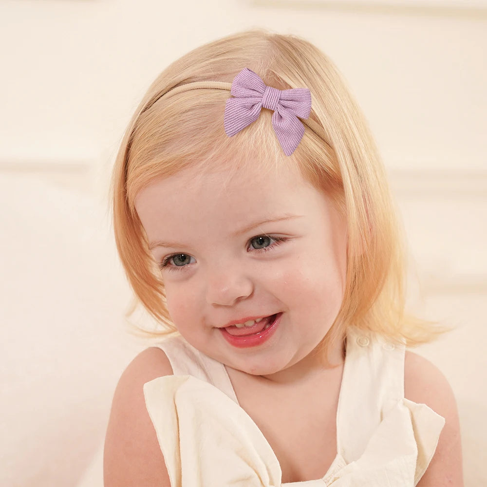 5Pcs/Set Baby Elastic Headband Newborn Flower Lace Bowknot Nylon Hair Bands for Girls Infant Toddler Soft Hair Accessories Gift