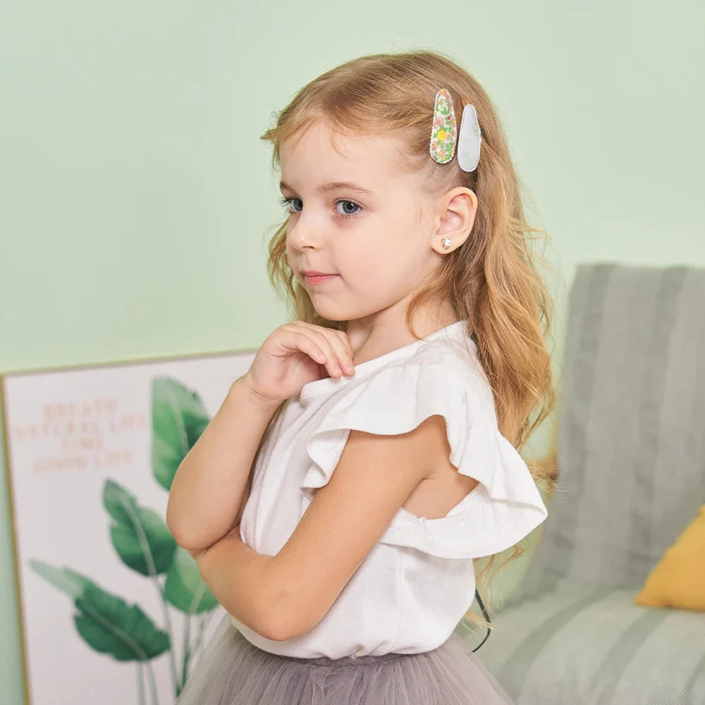 New 5Pcs BB Clips Set for Kids Hair Accessories Sweet Printe Hairbangs Hairclip Girls Barrette Ins Style Daisy Hairpin Ornaments - TiniLoom