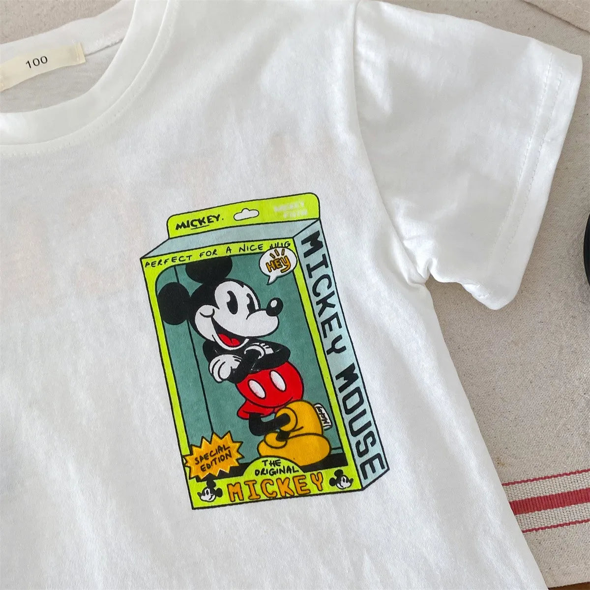 Mickey Kids Clothing Tees Summer Printed Cartoon Fashion Short Sleeve Boys T-shirt Popular Design Children's T Shirts Crewneck - TiniLoom
