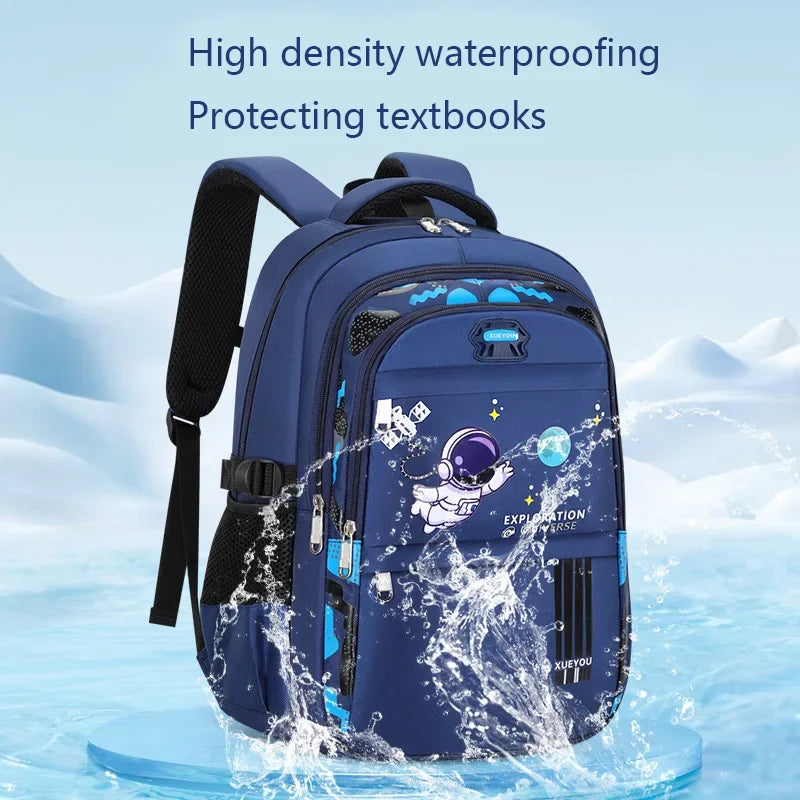 Kid Backpack 2-16Year Children School Bags for Boys Astronaut School Backpack Waterproof Primary Boy Book Bag Mochila Infantil - TiniLoom