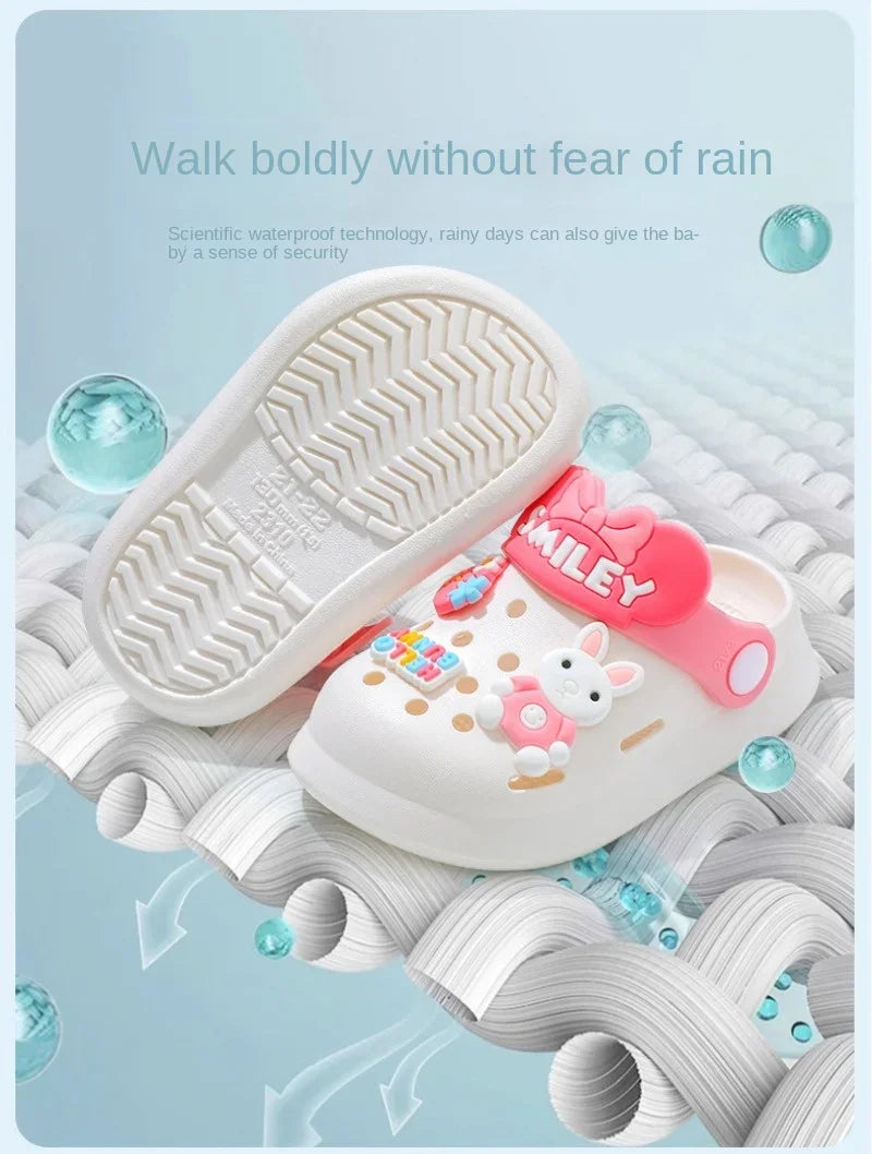 Slippers Baby Shoe Sandals Mules Breathable Boys Girls Sandals with Soft Sole for Indoor Outdoor Activities and Anti-Slip Design - TiniLoom