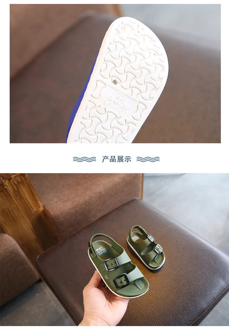 Kids Sandals Boys Girls Beach Shoes Soft Lightweight Closed-Toe Outdoor Children's Toddler Sandasl for Baby Shoes Summer - TiniLoom