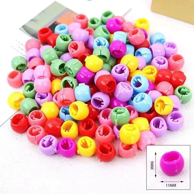 100Pcs Colorful Small Girls Hair Clips Cute Flower Star Hair Claws Styling Hair Braid Hairpins Kids Hair Accessories Headwear - TiniLoom