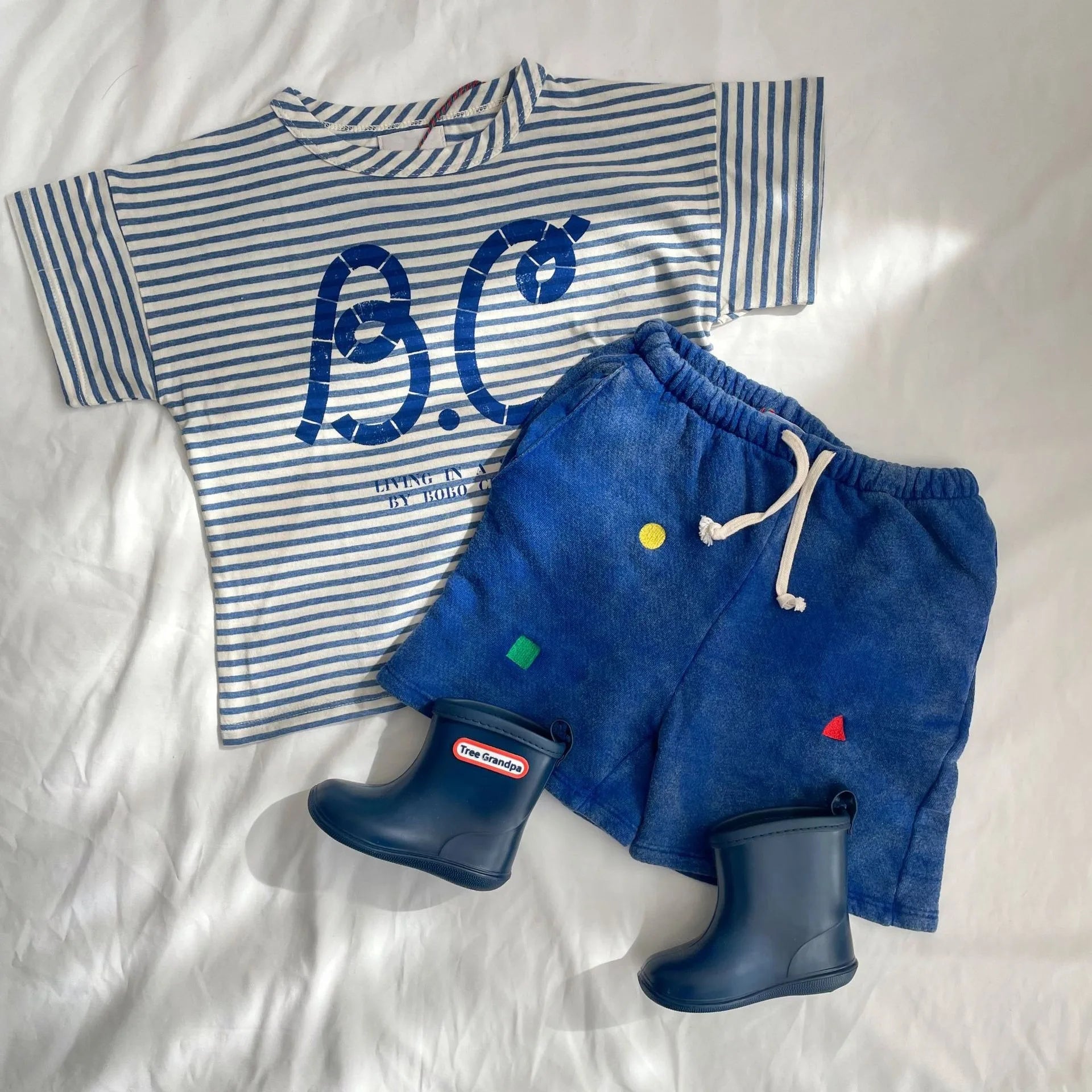 2025 Kid Clothes New Spring Sumemer Korean Baby Boys Girls Cotton Cartoon Short Sleeve T Shirts Children's Outerwear Clothings - TiniLoom
