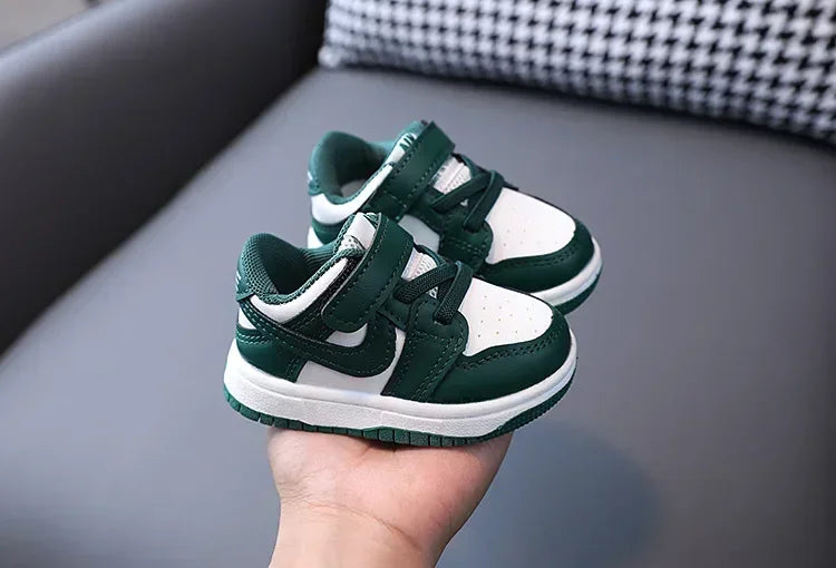 2025 New Toddler Baby Kids Fashion Design Walking Shoes Sneakers White Non-slip Casual Shoes Boys Breathable Outdoor Board Shoes - TiniLoom