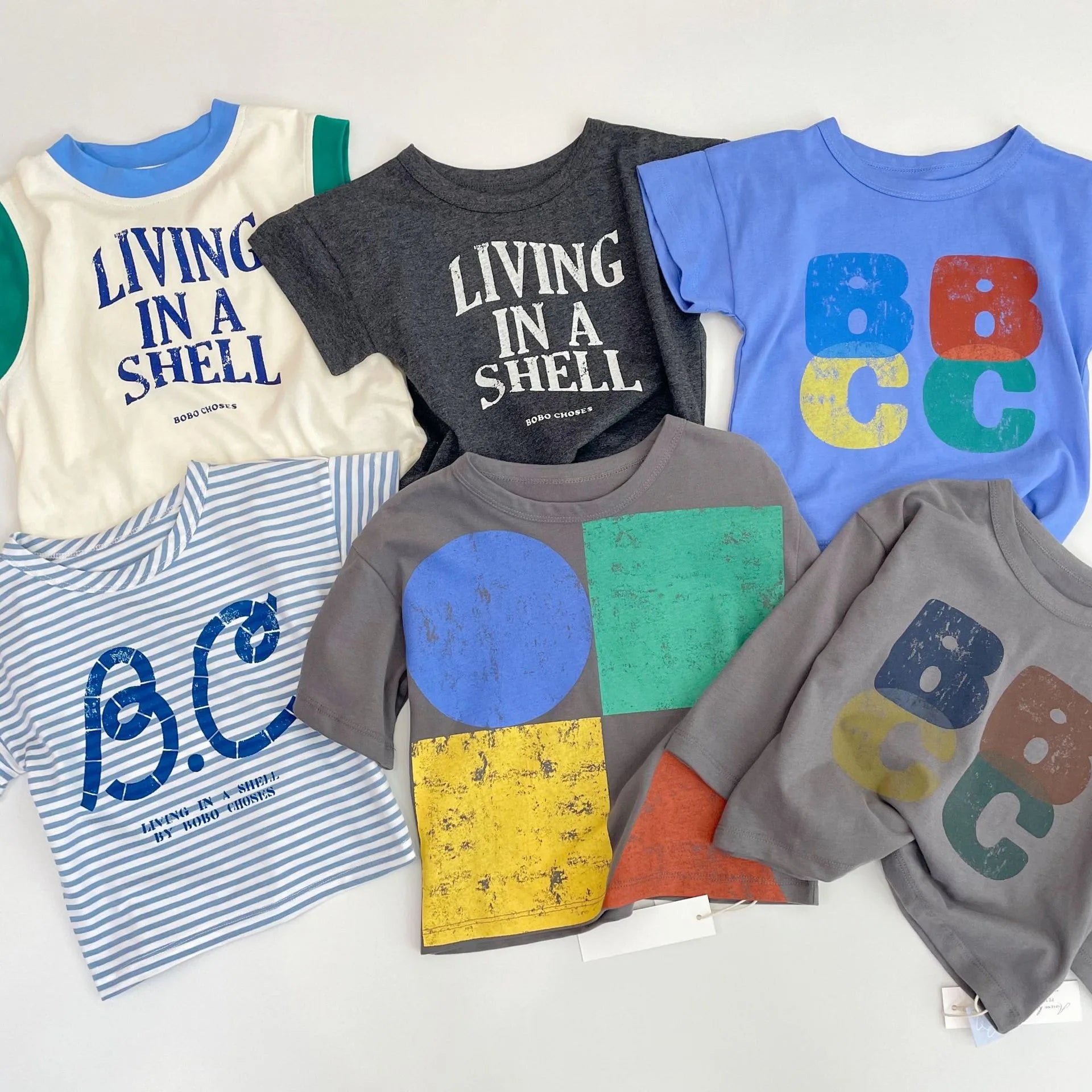 2025 Kid Clothes New Spring Sumemer Korean Baby Boys Girls Cotton Cartoon Short Sleeve T Shirts Children's Outerwear Clothings - TiniLoom
