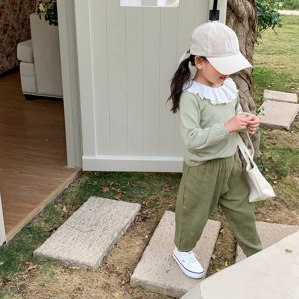 Spring Summer Mosquito Resistant Pants Toddler New Casual Loose Trousers Solid Color Pants Outer Wear Boys Girls Versatile Pants - TiniLoom