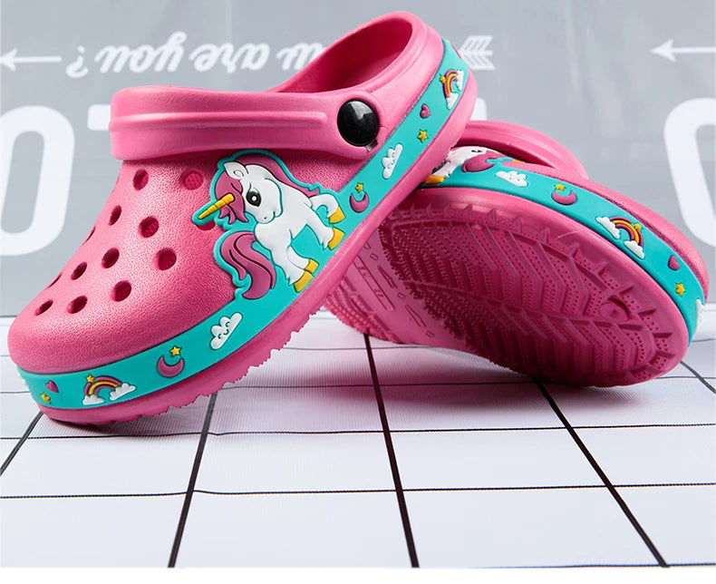 Cute New Animal Baby Boys Slippers Summer Kids Cartoon Sandals Toddler Beach Shoes Girls Cute Slides Children Slippers - TiniLoom