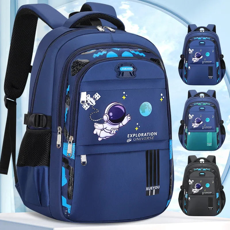 Kid Backpack 2-16Year Children School Bags for Boys Astronaut School Backpack Waterproof Primary Boy Book Bag Mochila Infantil - TiniLoom