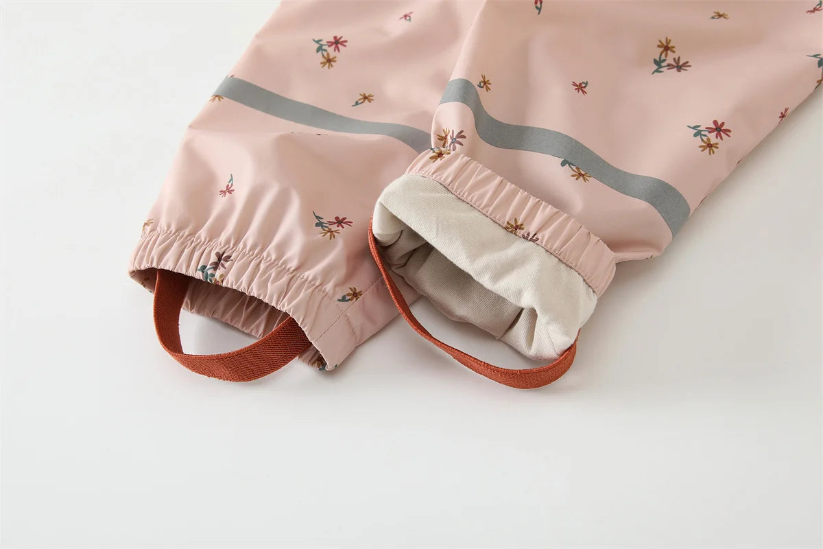 HONEYKING Children Waterproof Rain Pants Baby Jumpsuits Boys Girls Overalls Pants Fashion Kids Overalls - TiniLoom