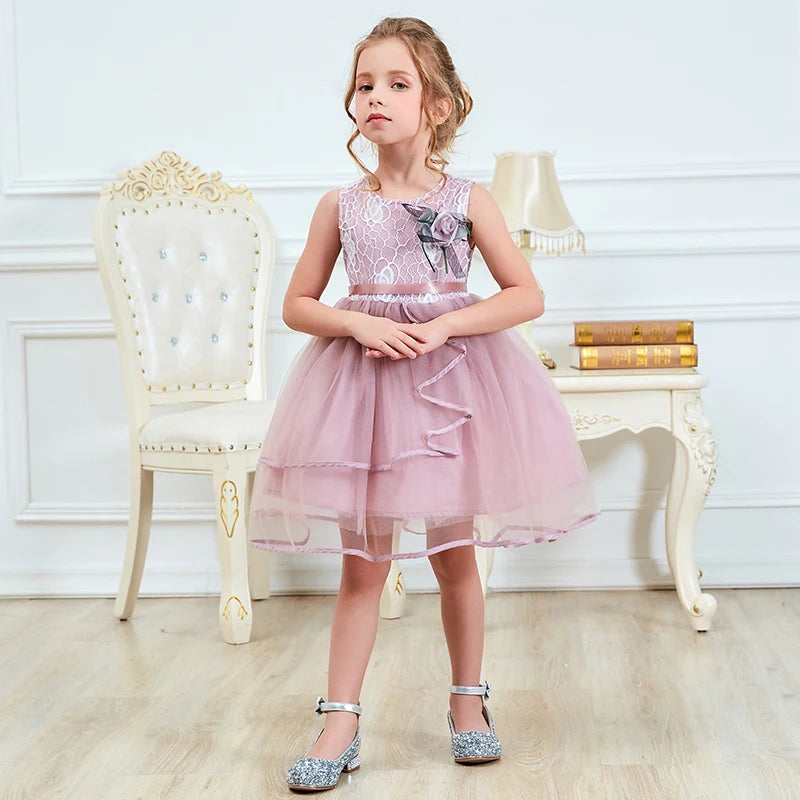 Baby Girls Dress Casual Costume Kids Dresses For Girls Flower Baby Dress Girl Party Little Princess Tutu Summer Dress Vestidos - TiniLoom