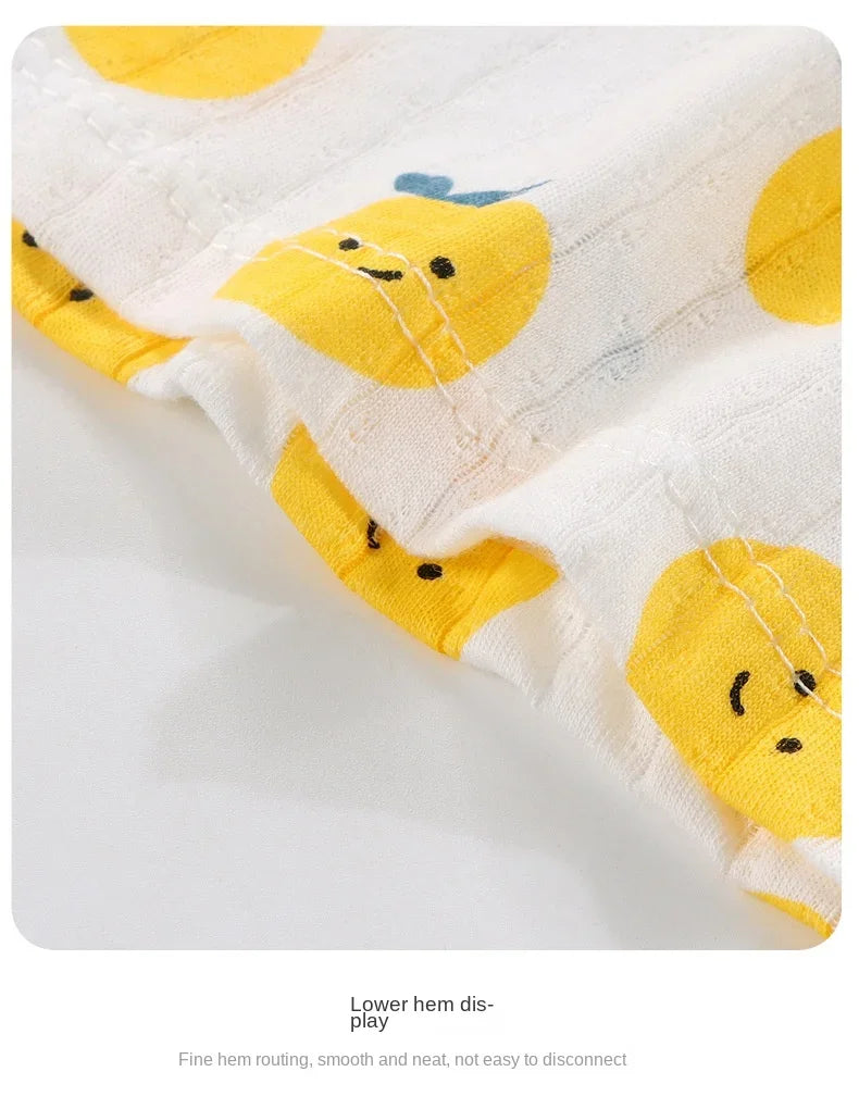 2024 New Kids Tops+shorts Set Summer Thin Baby Cotton Vest Sleeveless Loungewear Set for Girls Suit - TiniLoom