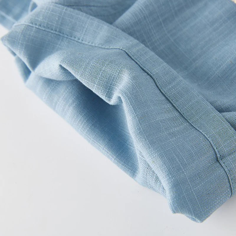 Children's Cotton And Linen Trousers Spring And Summer Thin Boys And Girls Linen Pant Baby Harem Pants WT620 - TiniLoom