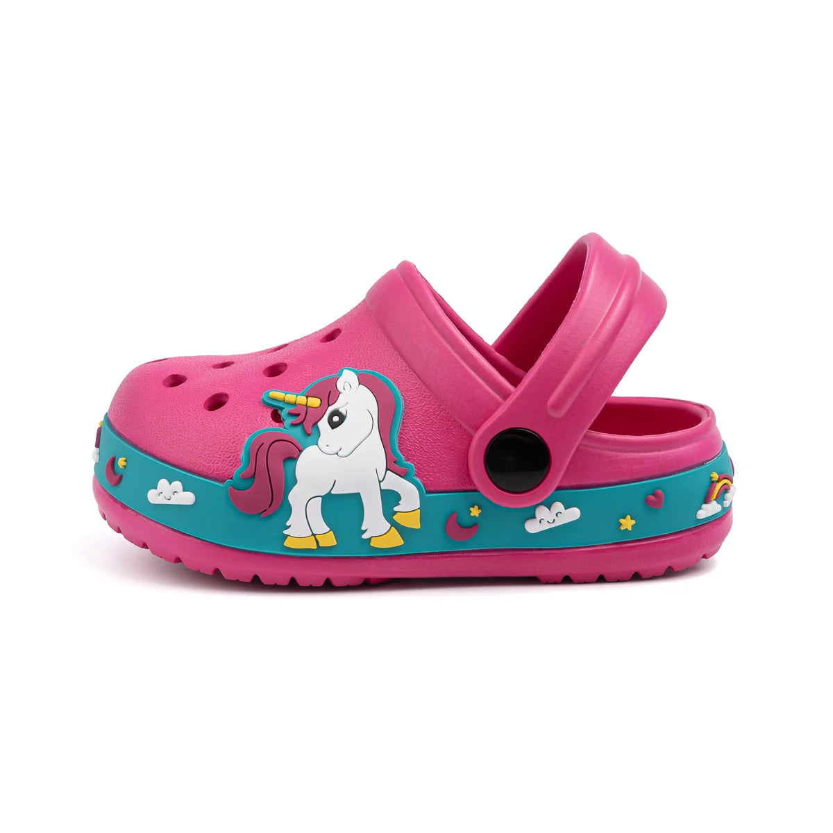 Toddler Girls Boys Flat Heel Sandals Cute Cartoons Unicorn Truck Dinosaur Hole Shoes Beach Water Sports Soft Anti-slip Sole Mule - TiniLoom