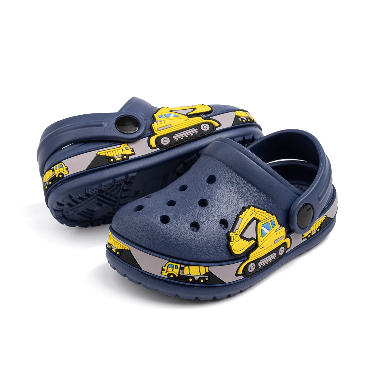 Toddler Girls Boys Flat Heel Sandals Cute Cartoons Unicorn Truck Dinosaur Hole Shoes Beach Water Sports Soft Anti-slip Sole Mule - TiniLoom