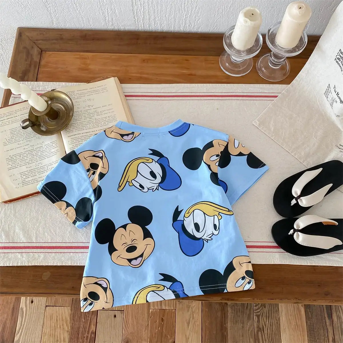 Mickey Kids Clothing Tees Summer Printed Cartoon Fashion Short Sleeve Boys T-shirt Popular Design Children's T Shirts Crewneck - TiniLoom