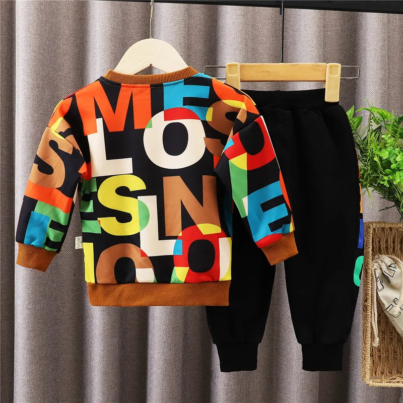 New Spring Autumn Baby Girl Clothes Boys Outfits Children Casual T-Shirt Pants 2Pcs/Sets Toddler Sports Costume Kids Tracksuits - TiniLoom