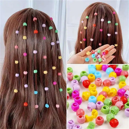 100Pcs Colorful Small Girls Hair Clips Cute Flower Star Hair Claws Styling Hair Braid Hairpins Kids Hair Accessories Headwear - TiniLoom