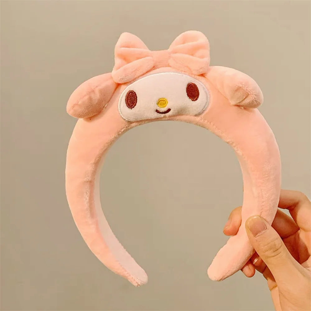 Sanrio Cinnamoroll Hairbands Melody Kuromi Pompompurin Hair Accessories Girl Face Wash Sports Headbands Girls Women Gifts - TiniLoom