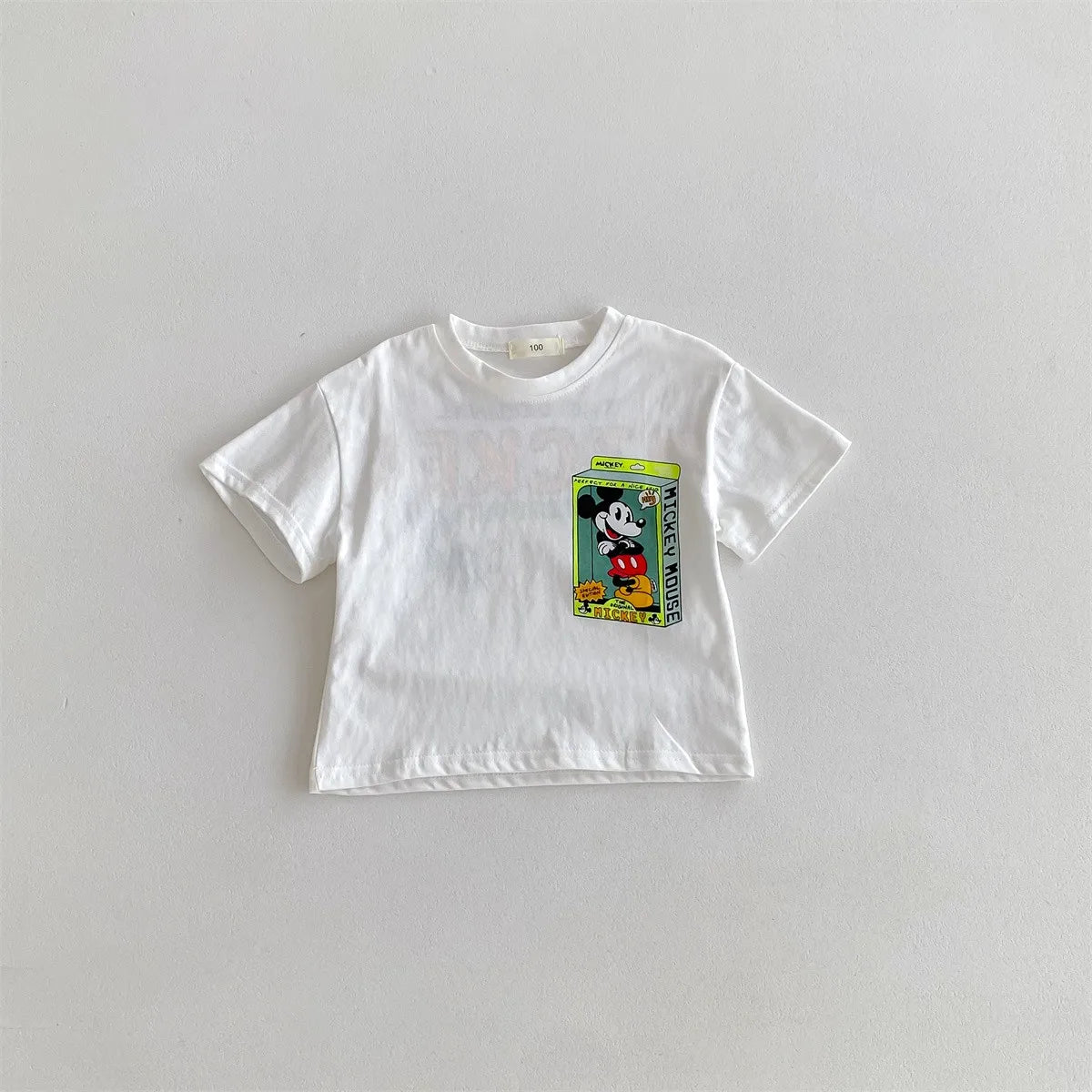Mickey Kids Clothing Tees Summer Printed Cartoon Fashion Short Sleeve Boys T-shirt Popular Design Children's T Shirts Crewneck - TiniLoom