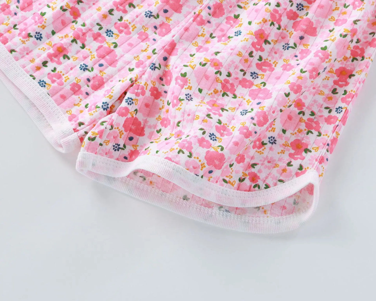 Girls Summer Clothes Sets New Baby Sleeveless Tops Shorts 2 Pieces Suit Girls Square Collar Clothing Set Kids Cotton Clothes - TiniLoom