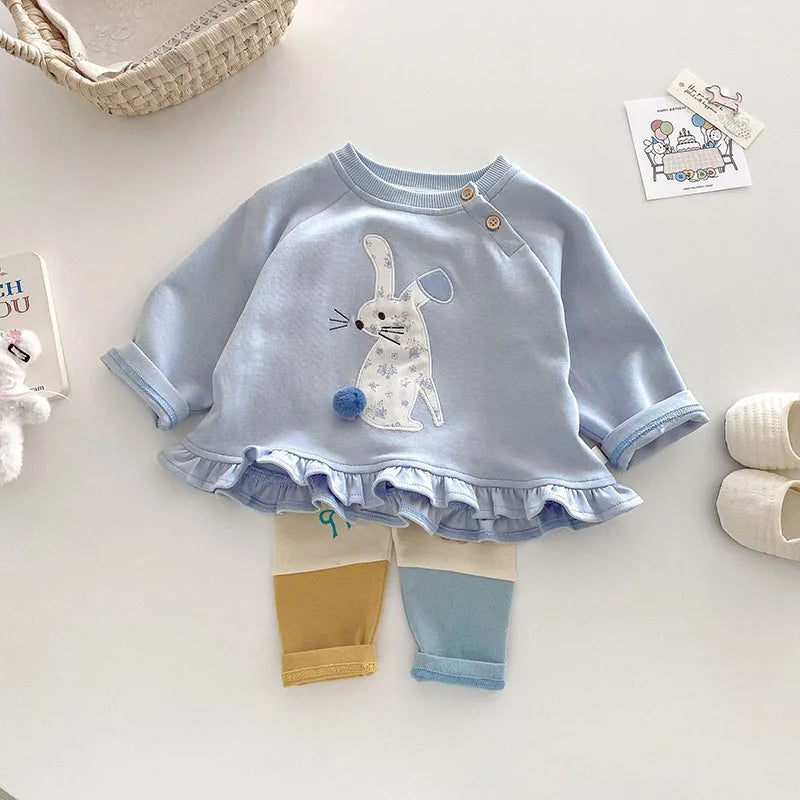 MILANCEL New Spring Kids Jeans 0-5T Baby Cute Three Dimensional Love Trousers Children Girls Thin Style Denim Blue Pants - TiniLoom