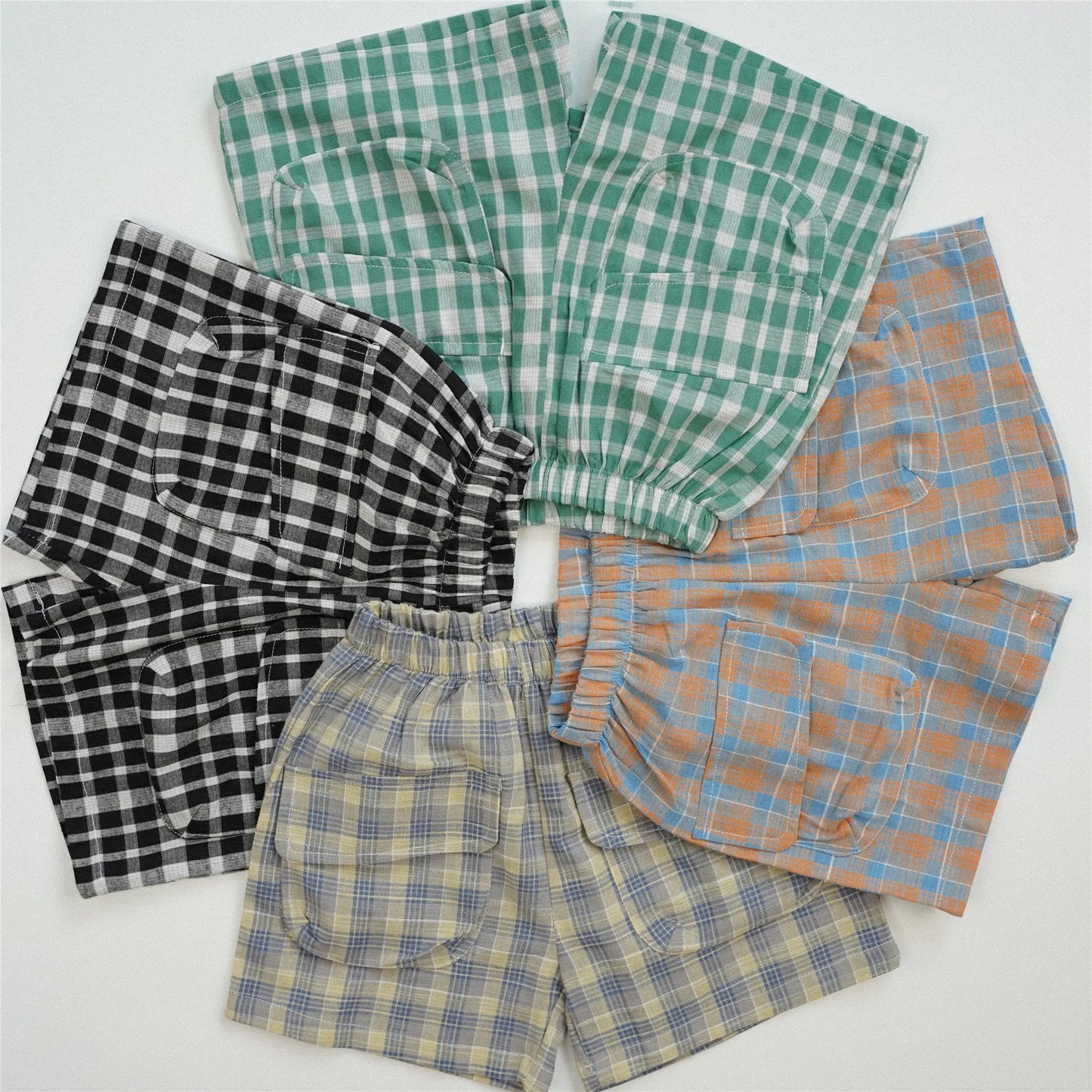 2024 New Arrival Summer Casual Toddler Shorts Baby Boy Plaid Short Pants All-match Cotton Comfortable Loose Kid Girl Shorts - TiniLoom