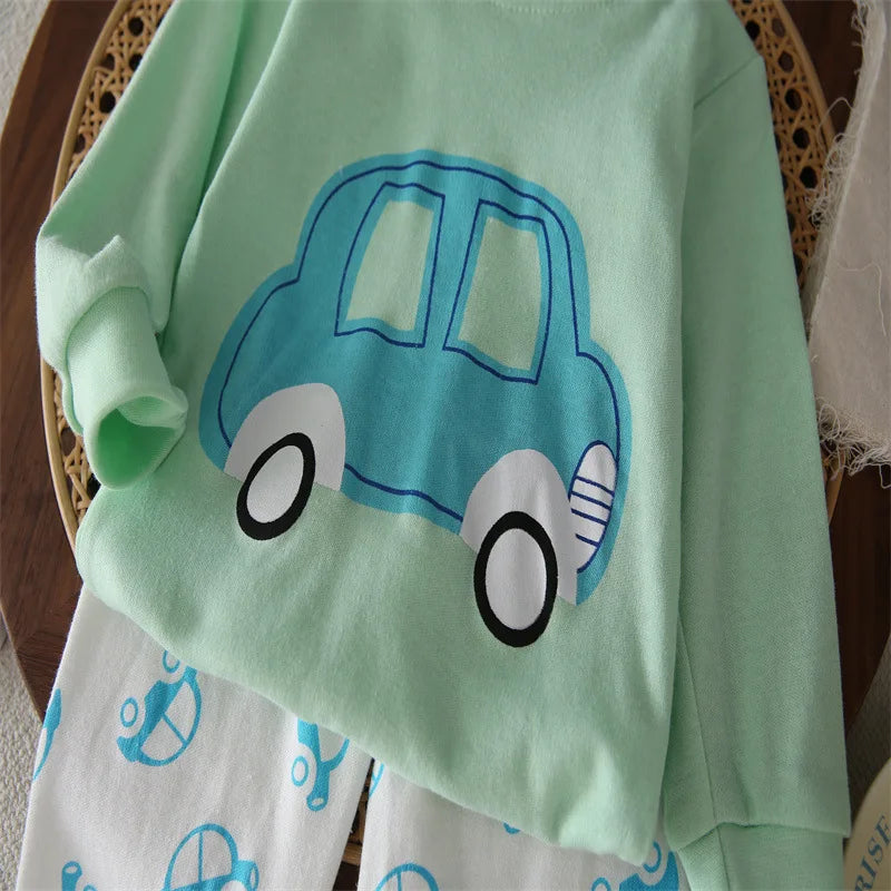 Kids Clothes Children Sets Children's Clothing Boys Girls CottonAutumn winter Clothing Pants Sleepwear Underwear Christmas Gift - TiniLoom