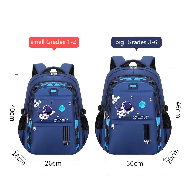 Kid Backpack 2-16Year Children School Bags for Boys Astronaut School Backpack Waterproof Primary Boy Book Bag Mochila Infantil - TiniLoom