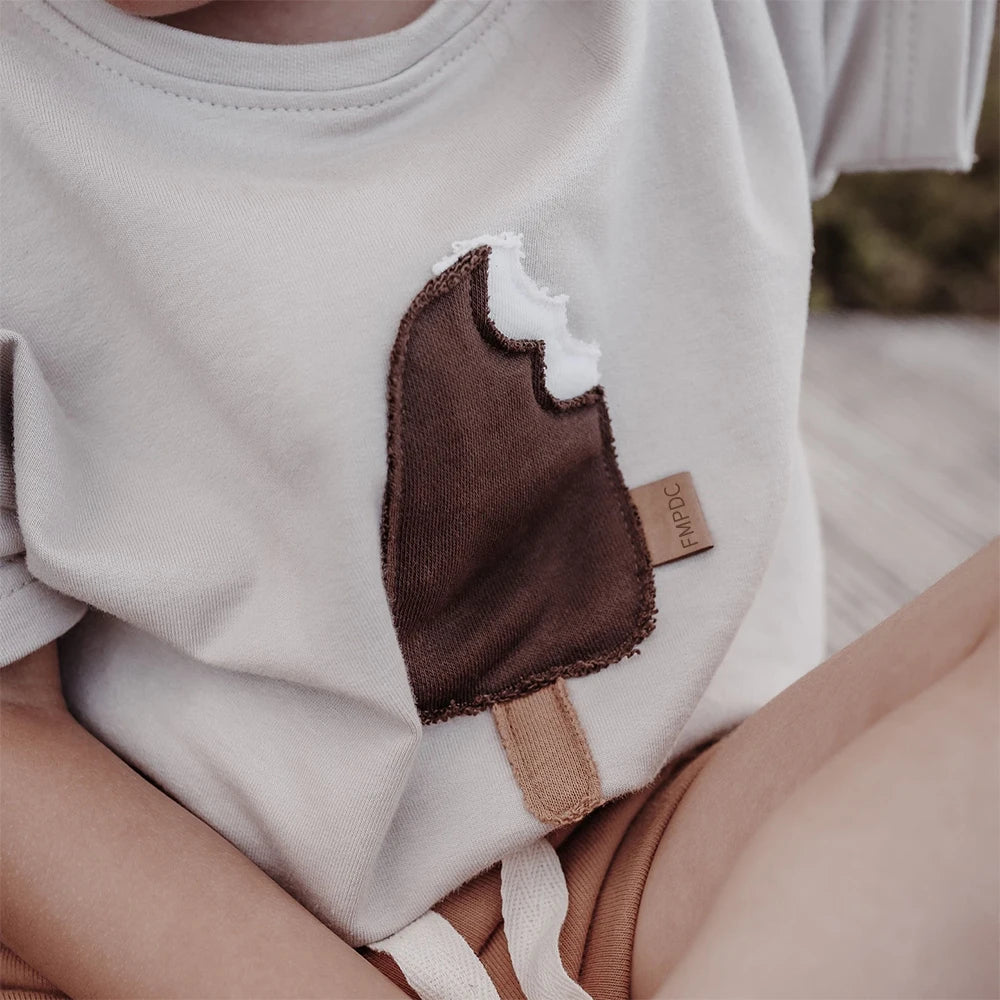 Toddler Kid Baby Boys Girls Clothes Summer Cotton T Shirt Short Sleeve Infant Top Cartoon Ice Cream Print Tee Childrens Tshirt - TiniLoom