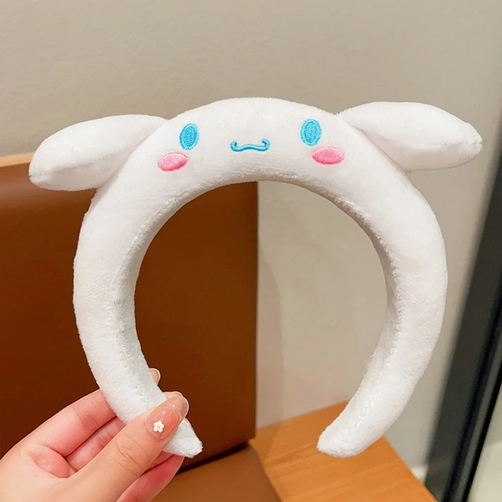 Sanrio Cinnamoroll Hairbands Melody Kuromi Pompompurin Hair Accessories Girl Face Wash Sports Headbands Girls Women Gifts - TiniLoom