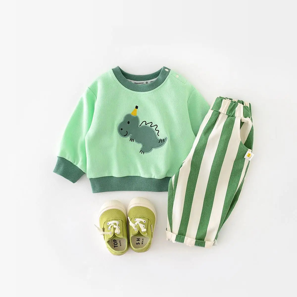 2024 Autumn Boy Girl Children Loose Striped Casual Pants Baby Pockets Fashion Pants Kid Outdoor Cotton Trousers Toddler Costume - TiniLoom