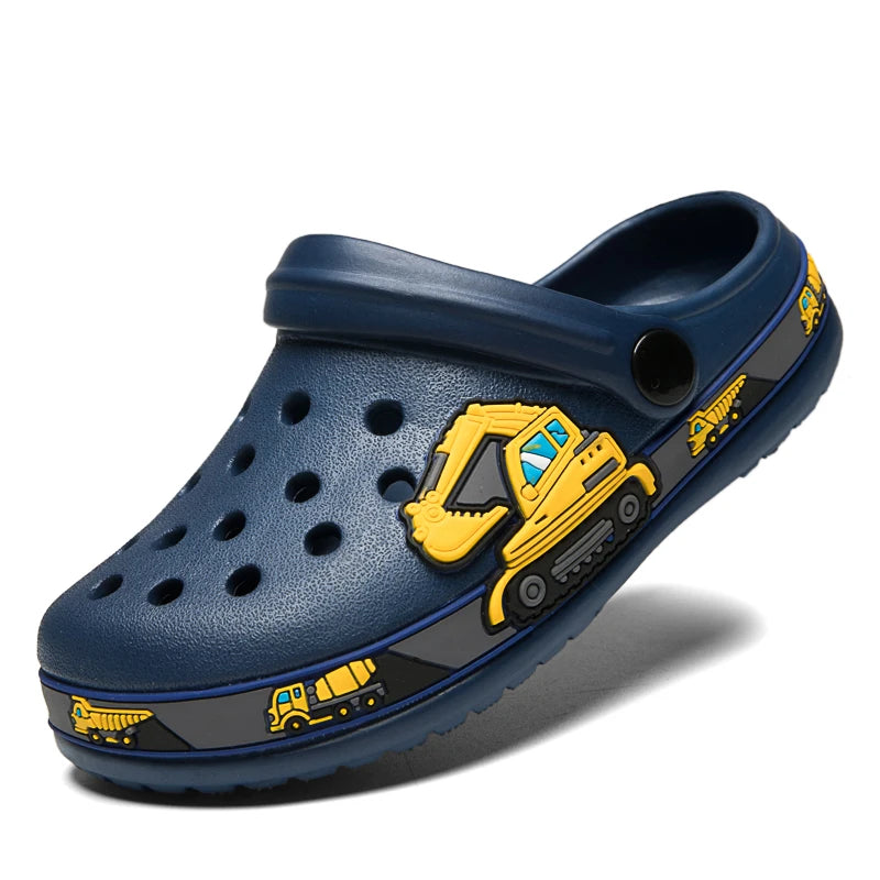 Cute New Animal Baby Boys Slippers Summer Kids Cartoon Sandals Toddler Beach Shoes Girls Cute Slides Children Slippers - TiniLoom