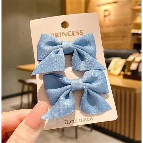 2 Piece Bow Hair Clip Elegant Flower Hair Clips For Kids Ladies Set Hairpin Hair Accessories Korean Style Bair Accessories - TiniLoom