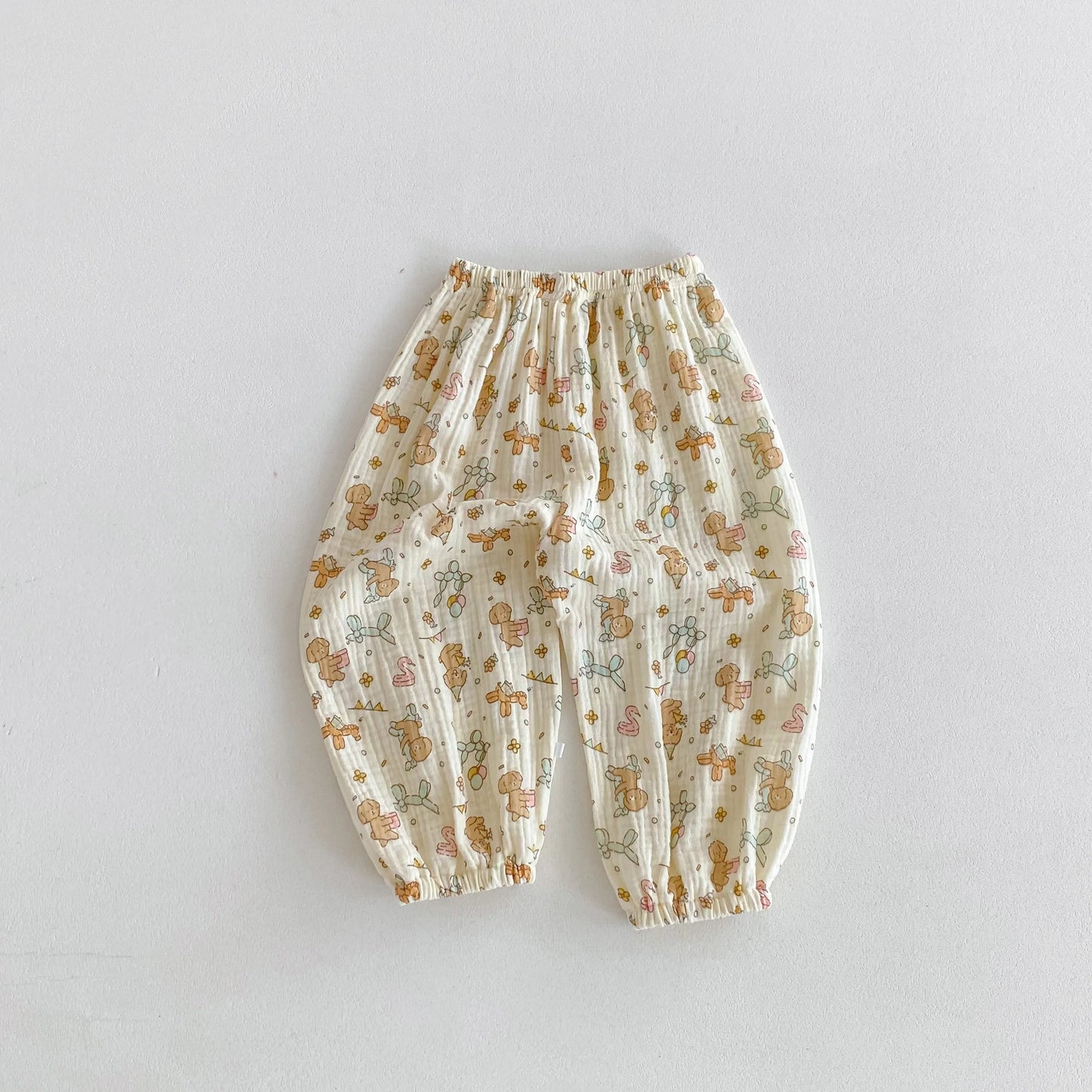 Baby Boys And Girls Summer Clothing Children's Anti Mosquito Pants Loose Casual Printed Cartoon Trousers Kids Clothes Harem Pant