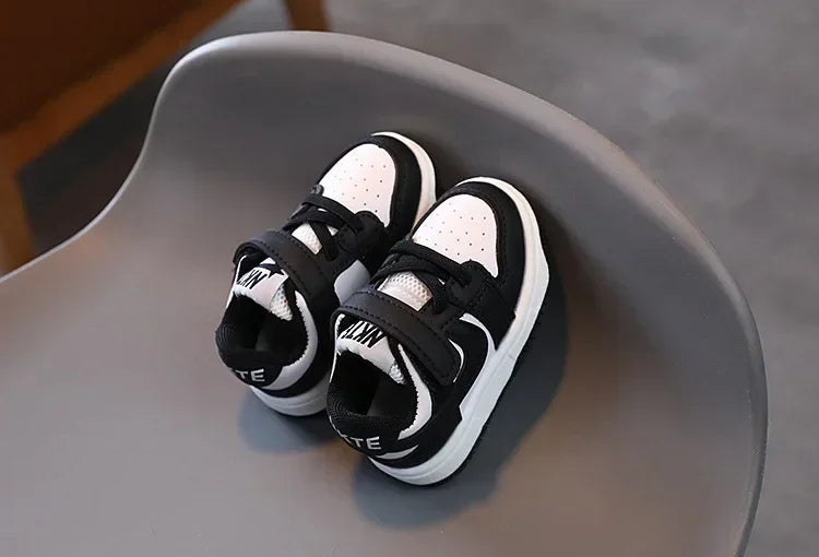 2025 New Toddler Baby Kids Fashion Design Walking Shoes Sneakers White Non-slip Casual Shoes Boys Breathable Outdoor Board Shoes - TiniLoom