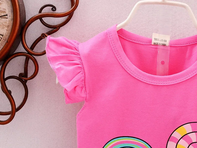 New Summer Baby Girls Clothes Suit Children Boys Vest+Shorts 2Pcs/Sets Kids Clothing Infant Boy Clothes Set Toddler Girl Clothes