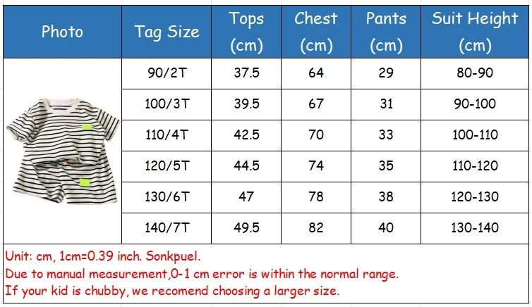 2Pcs Fashion Children Short Sleeve Shorts Sets Summer Kids Clothes Boys Baby Cotton Tee Pant Outfits Black and White Stripe - TiniLoom