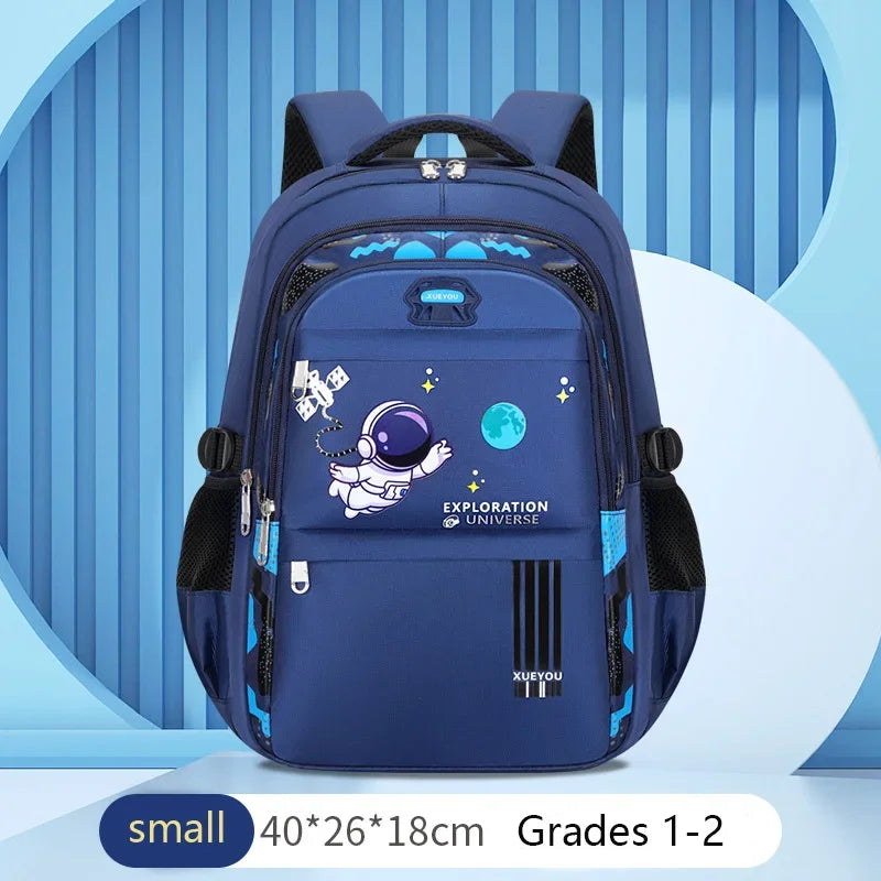 Kid Backpack 2-16Year Children School Bags for Boys Astronaut School Backpack Waterproof Primary Boy Book Bag Mochila Infantil - TiniLoom