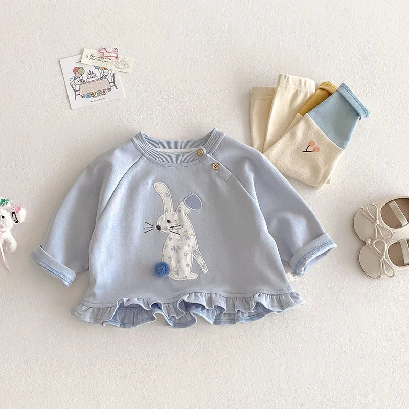 MILANCEL New Spring Kids Jeans 0-5T Baby Cute Three Dimensional Love Trousers Children Girls Thin Style Denim Blue Pants - TiniLoom