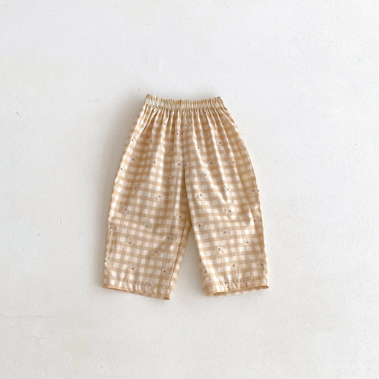 2024 New Children Trousers Plaid Printed Cartoon Fashion Baby Girls Boys Loose Casual Harem Pants Kids Pants Summer Clothes - TiniLoom