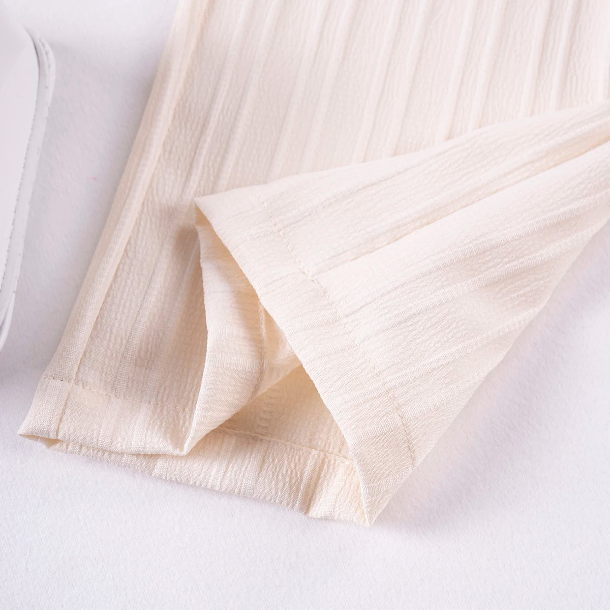 Girls Solid Color Suspenders Summer Suspenders Ruffles + Wide Leg Pants 2 Pieces Dress Set White Cute Elegant Baby Clothes - TiniLoom