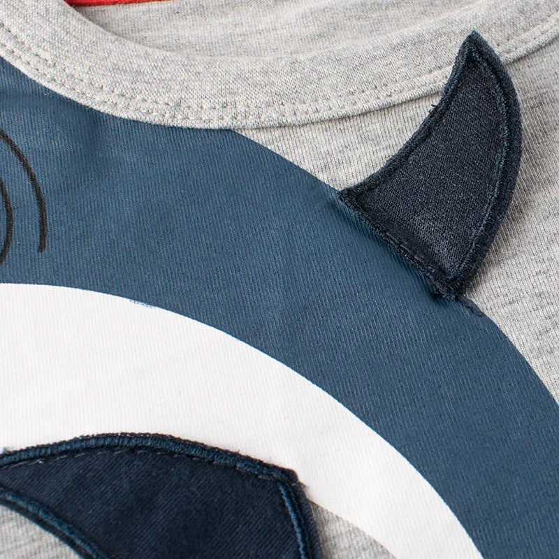 Children Short Sleeve T-shirts Korean Version Kids Clothing Boy Baby Cotton Tees 2-9 Years Summer Cartoon Tops - TiniLoom