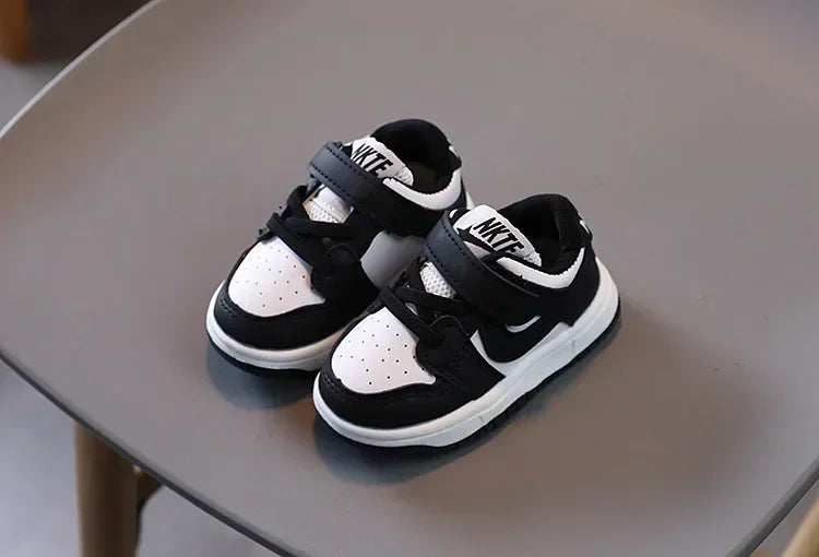 2025 New Toddler Baby Kids Fashion Design Walking Shoes Sneakers White Non-slip Casual Shoes Boys Breathable Outdoor Board Shoes - TiniLoom