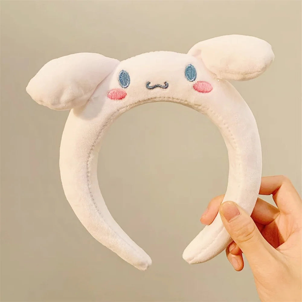 Sanrio Cinnamoroll Hairbands Melody Kuromi Pompompurin Hair Accessories Girl Face Wash Sports Headbands Girls Women Gifts - TiniLoom