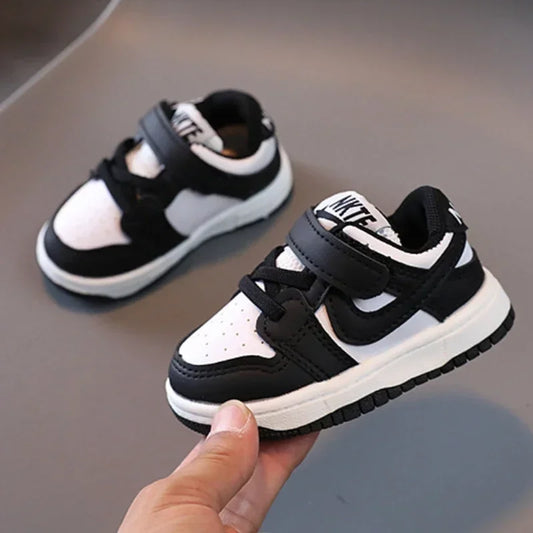 2025 New Toddler Baby Kids Fashion Design Walking Shoes Sneakers White Non-slip Casual Shoes Boys Breathable Outdoor Board Shoes - TiniLoom
