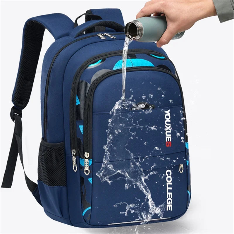 New Children School Bags Kids Backpack In Primary Schoolbag For Teenager Boys Waterproof Backpacks Book Bag - TiniLoom